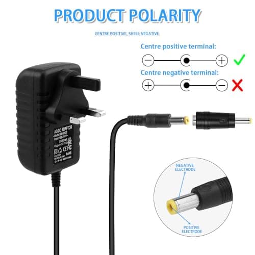 Vmoomax Universal Power Supply Adapter, AC 100–240V to DC 5V 2A Converter with 8 Interchangeable DC Tips, 10W Max Power Adaptor for LED Strip Lights, CCTV Systems, Baby Monitors, TV Box — view 4