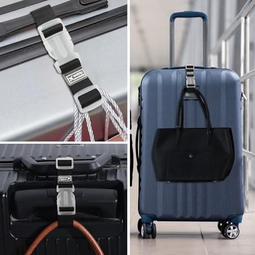 2 Pcs Elastic Fastening Belt for Luggage & Luggage Handle Buckle Straps — view 5