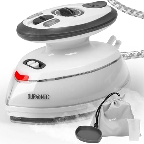 Duronic Travel Iron SI3 WE Mini Irons, 35ml Tank, Steam Iron, 400W Lightweight Portable Ironing, Compact, Variable Heat Settings For Holiday Quilting Patchwork Applique Craft
