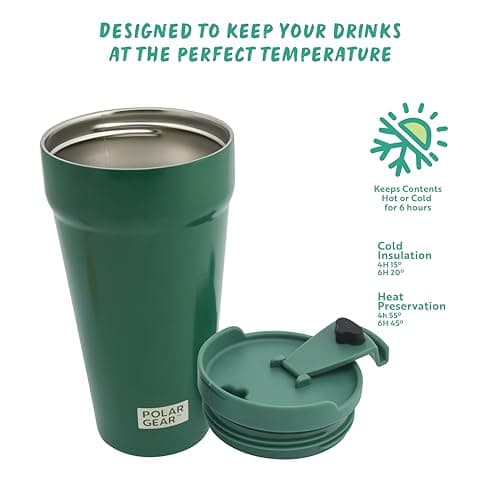 Polar Gear 470ml Coffee Cup Travel Mug, Insulated Coffee Cup w/Closure Lid — view 4
