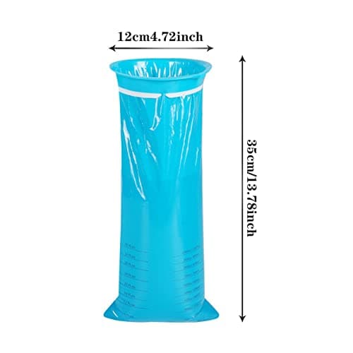 Travel Emesis Bags 10ml 10 Pack Portable Disposable Barf Bags for Travel Car Flight Flight Vomit Nausea Bags Suitable for Kids Adults (Blue, One Size) — view 6