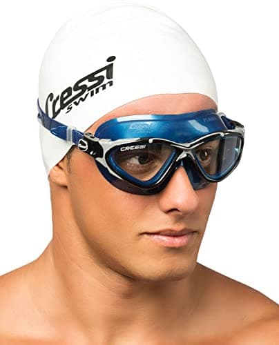 Cressi Planet Goggles Clear/Frame Black Silver Smoked Lens - Premium Anti Fog Adult Swim Goggles Mask 100% Anti UV Clear/Frame Black Silver Smoked Lens, One Size — view 4