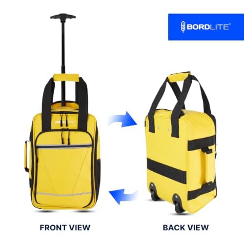 Bordlite Ryanair 40x20x25cm Cabin Backpack on Wheels – Lightweight 2 in 1 Trolley Bag & Rucksack (20L) – Fits Ryanair Free Hand Luggage Allowance — view 3