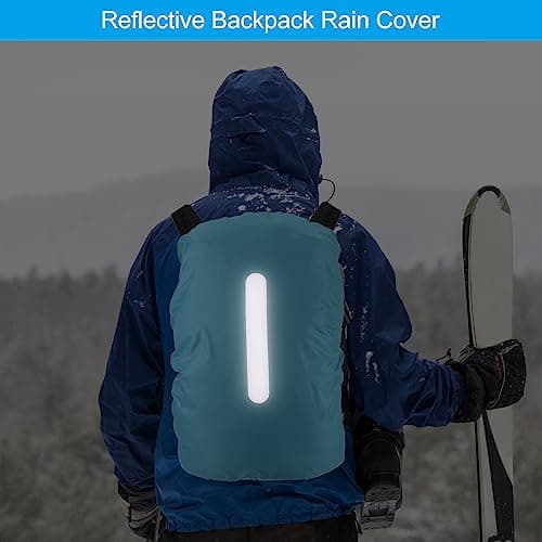 PATIKIL Waterproof Backpack Rain Cover 30-40L S Light Blue — view 4