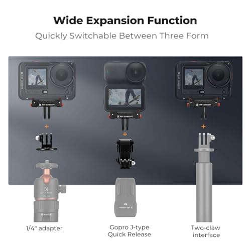 K&F CONCEPT 1-Pk Magnetic Quick Release Adapter Mount for DJI Osmo Action 6 — view 3