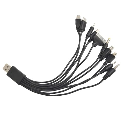 EasyByMall 10 in 1 Multifunction USB Charging Cable, Multi-Device Connector for Nokia, Samsung, Sony, Motorola, Compact Travel Charger — view 5