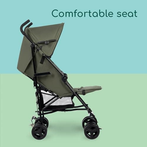 Bebeconfort Rainbow, Lightweight Baby Buggy Stroller, Multi-Position Reclining Stroller, Foldable with Compact Closure, for Children Aged 6 Months - 4 Years, max 22 kg, Travel Buggy, Mineral Green — view 3