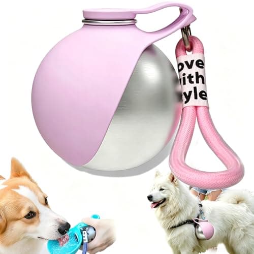 2 in 1 Portable Dog Water Bottle, Dog Water Bottles for Walking