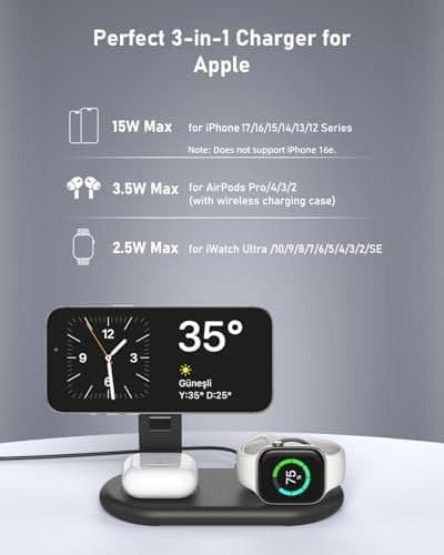 3 in 1 Wireless Charging Station for Apple — view 6