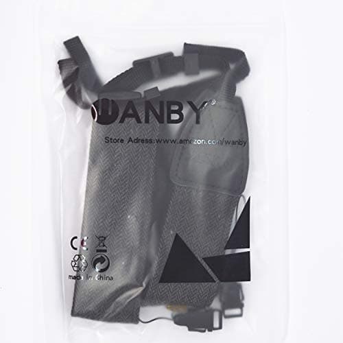 WANBY Camera Strap Weave Black Canvas Neck Shoulder Straps — view 2