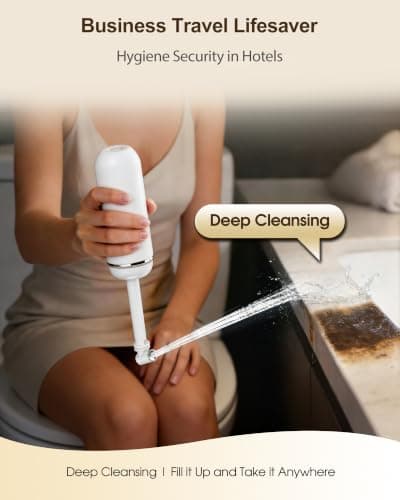 Portable Bidet for Travel & Camping - Manual Squeeze Peri Bottle Handheld — view 6