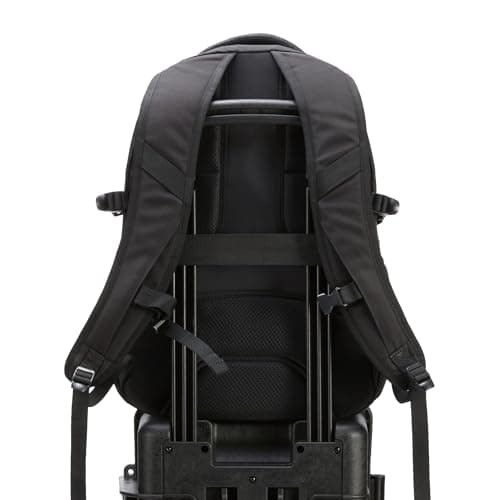 Amazon Basics 15.6-Inch Laptop Backpack, Water Resistant Rucksack for Business Travel, Work or School, Padded Shoulder Straps, Black — view 6