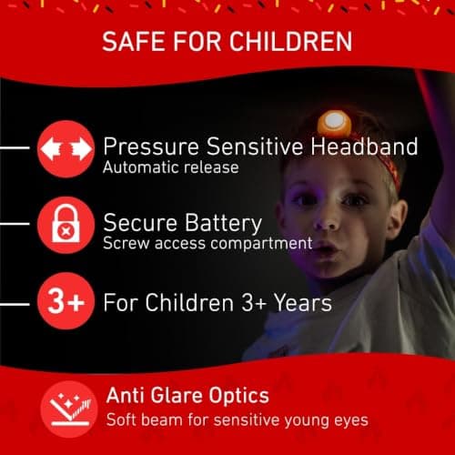 Ledlenser KIDLED4R Kids Rechargeable Head Torch, Lightweight - Fireman — view 4