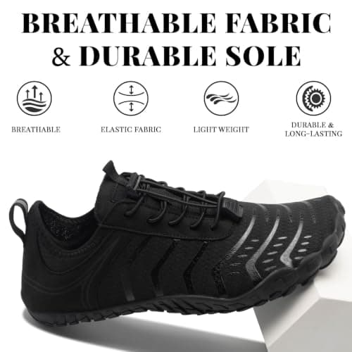 Barezoey 2026 New Hiking Barefoot Shoes Womens Mens Footwear,Wide Toe Box Water Shoe for Women Men,Zero Drop Comfortable & Non-Slip Barefoot Vitality Shoe Women's Athletic Footwear for Walking Hiking — view 6