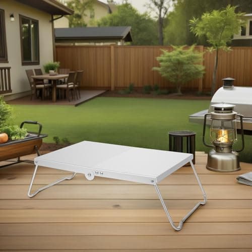 2pcs Portable Folding Mini Camping Table, Ultralight Aluminum Alloy — view 2