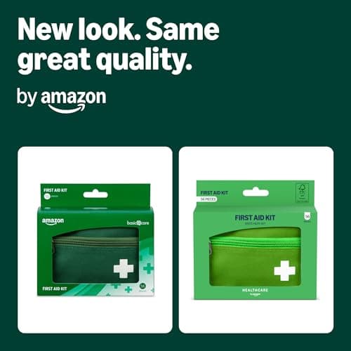 Healthcare by Amazon First Aid Kit, 56 Pieces, Green (Previously a Amazon Basic Care brand, same product) — view 2