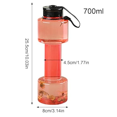 Dumbbell Shaped Water Bottle - Leak-proof Dumbbefelles Water Container — view 4