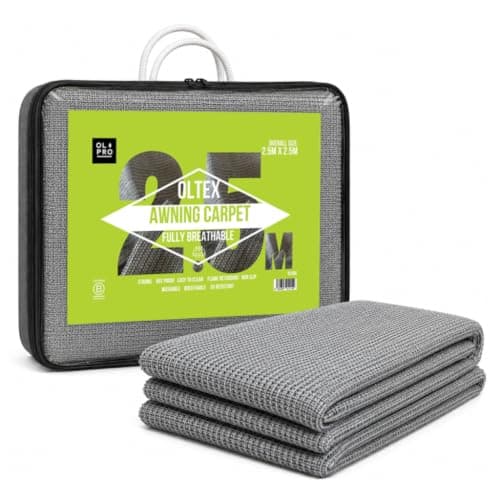 OLPRO OLTEX Breathable Groundsheet, Footprint, Awning, Tent Carpet, Blue, 2.5m x 2.5m - Ideal for Campervans, Motorhomes, Caravans, Tents, Canopies and Gazebos