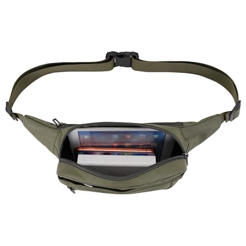 GERIINEER Bumbag Fanny Pack Large Size for Women Men Waterproof with 5 Zipped Pockets — view 3