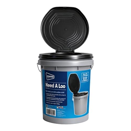 Leisurewize Need-A-Loo Portable Toilet, Bucket-Style Toilet with Carry Handle, 32cm x 37cm (LWACC310)