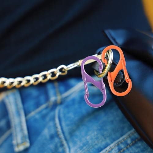 12pcs Luggage Locks – 6 Small & 6 Large Zipper Locks Clip, Anti Theft Double Zipper Clip for Bag, Backpack, Travel, Tent – 6 Colors, Anti Pickpocket — view 4
