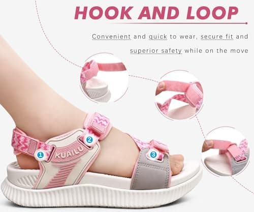 KuaiLu Womens Orthopedic Walking Sandals with Arch Support Recovery Cushion — view 5