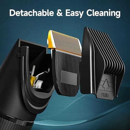 HSKAI 2-in-1 Cordless Beard Trimmer and Hair Clippers for Men — view 5