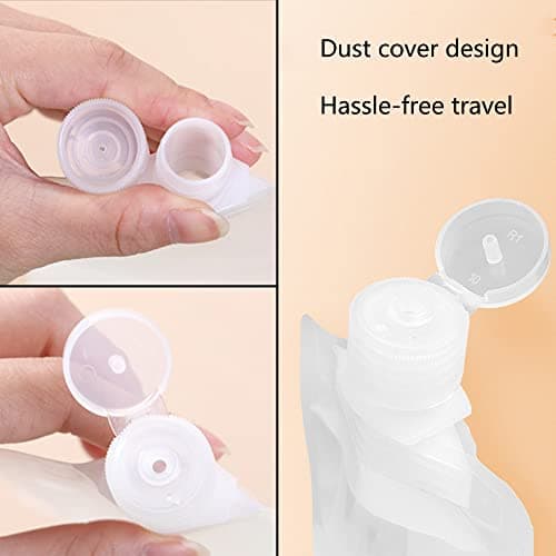 9 Pcs Travel Fluid Bags Transparent Travel Fluid Dispensing Packing Bag — view 3