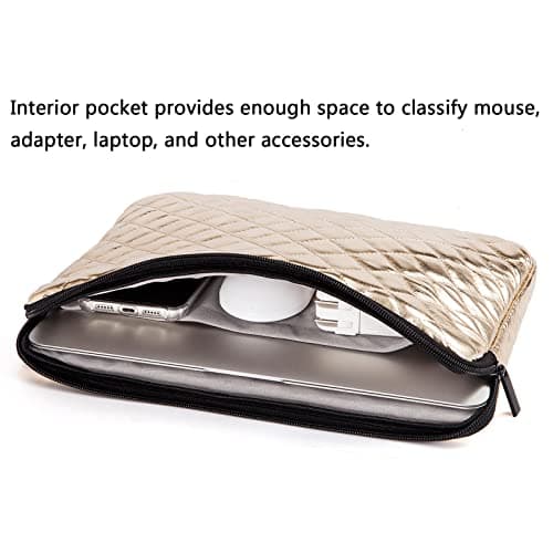 TRIUMPH VISION Puffy Laptop Sleeve Pouch Case Protective Bag Lined Padded — view 3