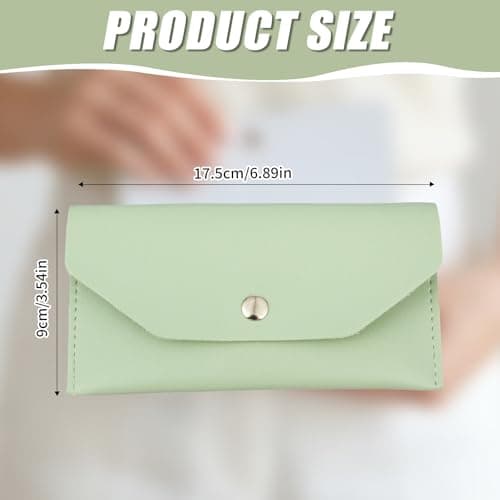 Geukmun Money Wallet- Reusable Travel Wallet for Travel and Budgeting, Money Pouch for Cash Gifts, Waterproof Budget Envelopes, Money Pouch Cash Holder (Green) — view 2