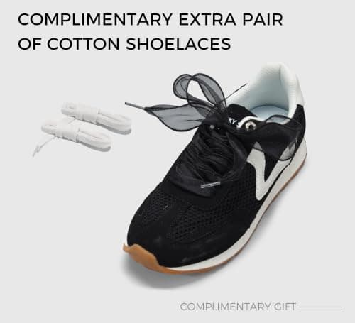 LUCKY STEP Women's Fashion Sneakers Trendy Tennis Shoes Neutral Stylish Retro Trainers Casual Running Walking Shoes (Black, 11US-42EU-9UK) — view 5