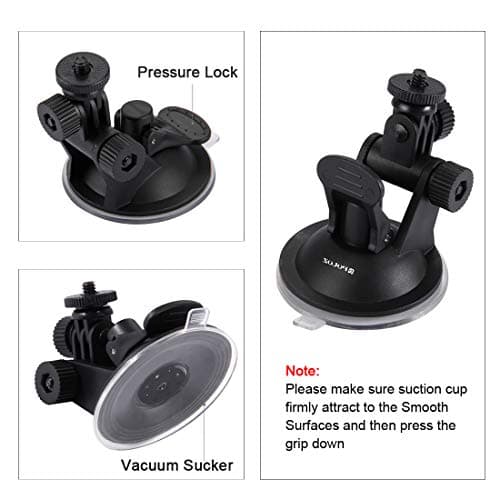 PULUZ Camera Car Suction Cup Mount for Gopro 13 12 11 10 9 8 7 6, Adjustable Vehicle Window & Windshield Car Holder for Gopro, DJI OSMO Pocket,insta360 Assesseories — view 6