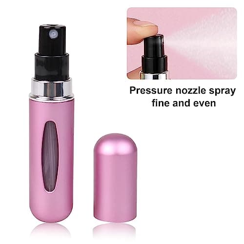 Movstriker 4PCS Perfume Atomizer Bottle, 5ML Travel Atomiser Refillable Mini Spray Bottles, Portable Bottle Empty Cologne Dispenser for Holiday and Outdoor Activities — view 4