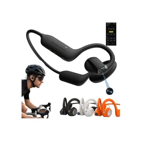 8MP Smart Camera Open-Ear Headset EIS Video,Open-Ear,Comfort Fit,Hi-Fi