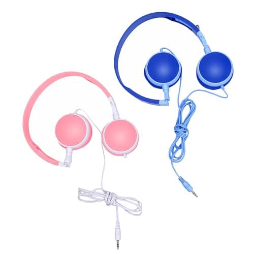 Xnukaw Children Headphones Wired 3.5mm Jack 12 Pack with 4ft Cable