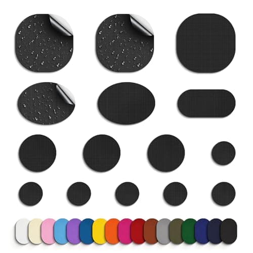 Skystuff 45pcs Nylon Repair Patches, Waterproof Self-Adhesive for Tent
