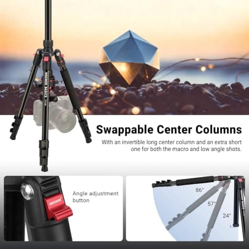 NEEWER BASICS TP14B 72" / 182 cm Compact Travel Tripod Monopod for Camera — view 4
