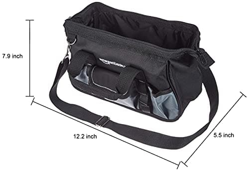 Amazon Basics Tool Bag, 30.5 cm, Grey,silver — view 4