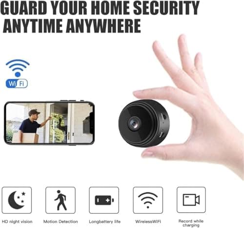 SHENGMEI Magnetic Security Camera, Mini Security Camera with Night Vision, WIFI HD Portable Camera, Intelligent Motion Detection, App Controlled Mini Camera — view 2
