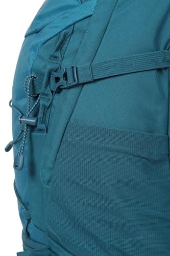 Mountain Warehouse Pace 30L Rucksack - Hydration Compatible Backpack, Airflow Back System Rucksack, Packaway Rain Cover - For Travelling, Camping, Hiking Teal — view 5