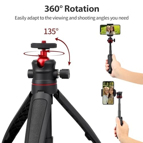 Compact Travel Tripod Mini Camera Tripod with 1/4" Screw & 360° Ball Head — view 4