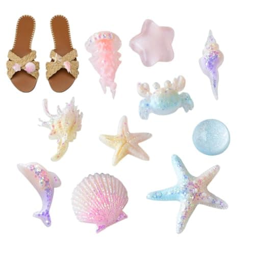 Sandal CharmS - 10 Pieces Cute Sea Theme Decoration — view 6