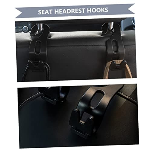 10pcs Car Seat Organizer Auto Hooks PP Black for Headrest — view 2