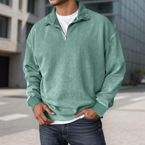 CEWIFO Men Sweatshirt Set Honeymoon Light Green — view 2