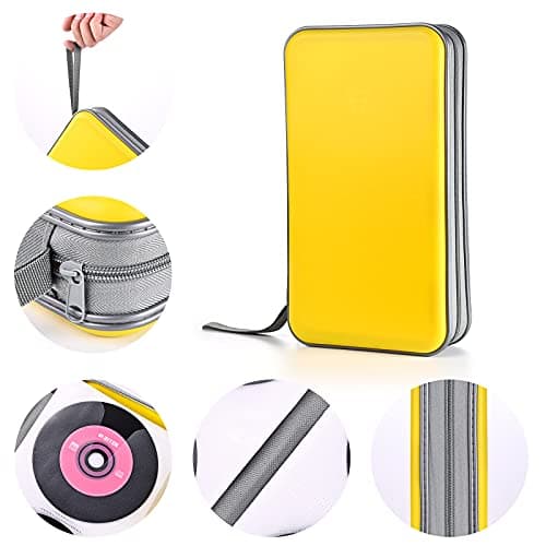 DVSICK DVD Case, 96 Capacity CD Case Hard Plastic, for Car, Home ＆ Travel — view 3