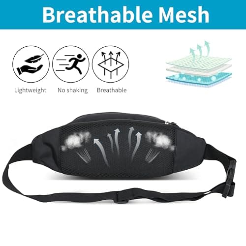 IHIGOGOFA Bumbags Waist Fanny Pack Fashion Bum Bag for Dog Walking Climbing Hiking Travel Cycling Girls Ladies Men Women — view 5