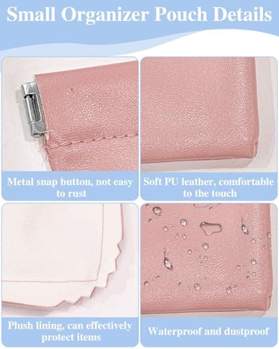 Sousac Mini Pocket Makeup Bag for Handbags, Small Pouch for Headphones — view 6