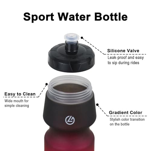 GLEKGLEK Bike Water Bottle 750ml, 2 Pack, Dishwasher Safe — view 4