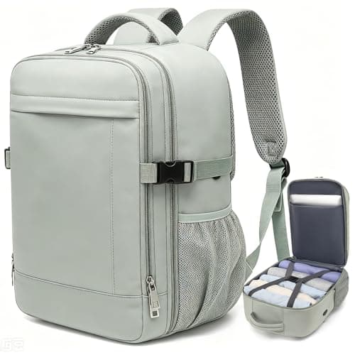 Lossga for Easyjet Cabin Bags Flight Bag with USB Charging Port, Green, 30L US, Travel