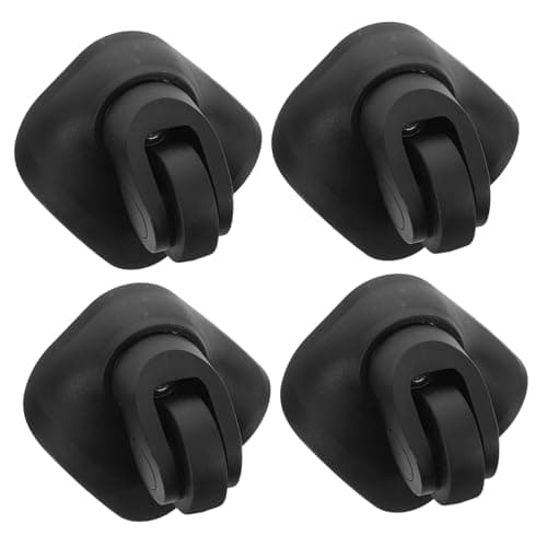 GALPADA Suitcase Replacement Wheels 2pcs Black ABS Trolley Caster